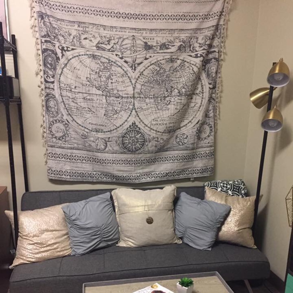 World Map Tapestry